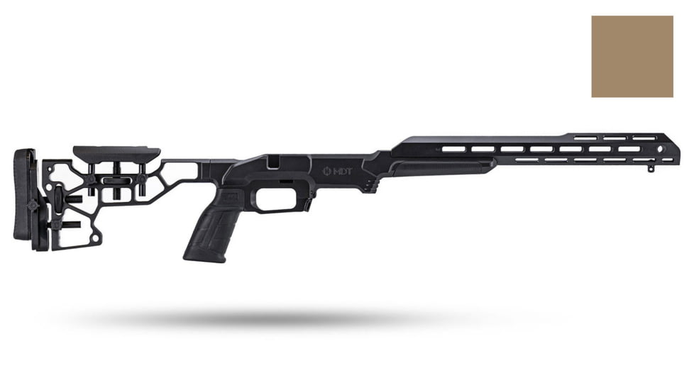 MDT Remington 700 ESS System Rifle Chassis, Long Action 3.850, Left Hand, Flat Dark Earth, 106275-FDE