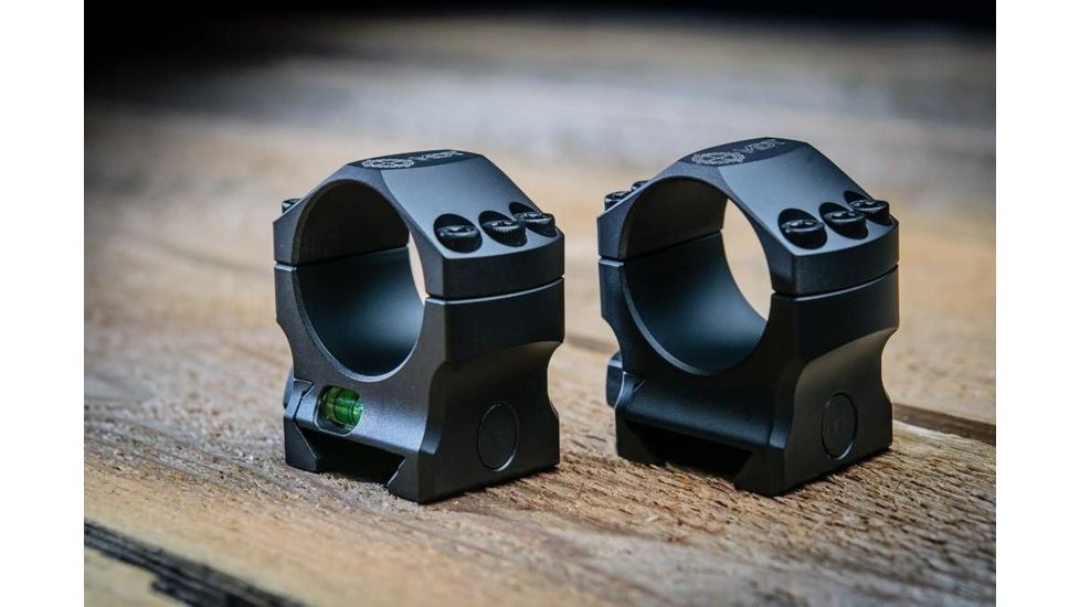 MDT Elite Scope Rings, Medium, Black, 35mm, 104100-BLK