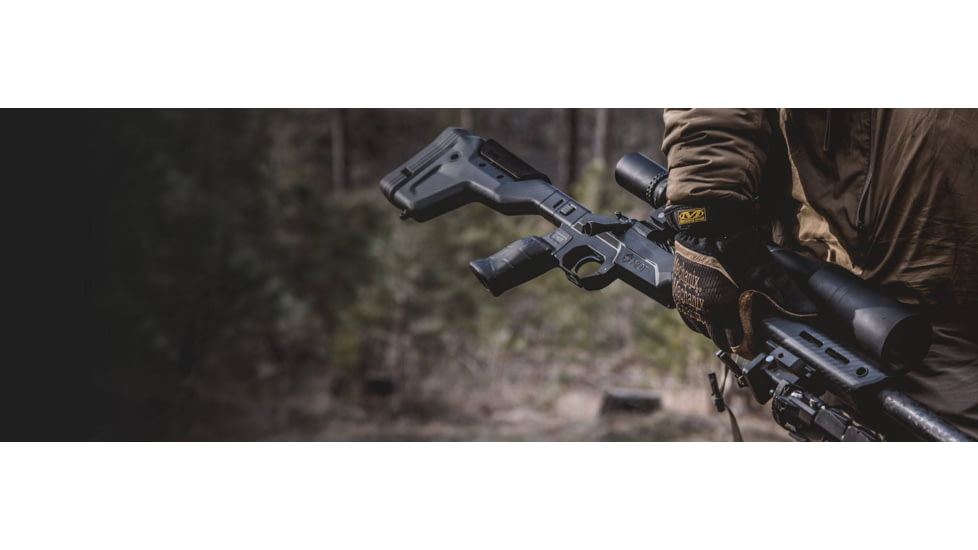 MDT HNT Fixed Arca Stock, Remington 700, Short Action, Right, Black, 106130BCF