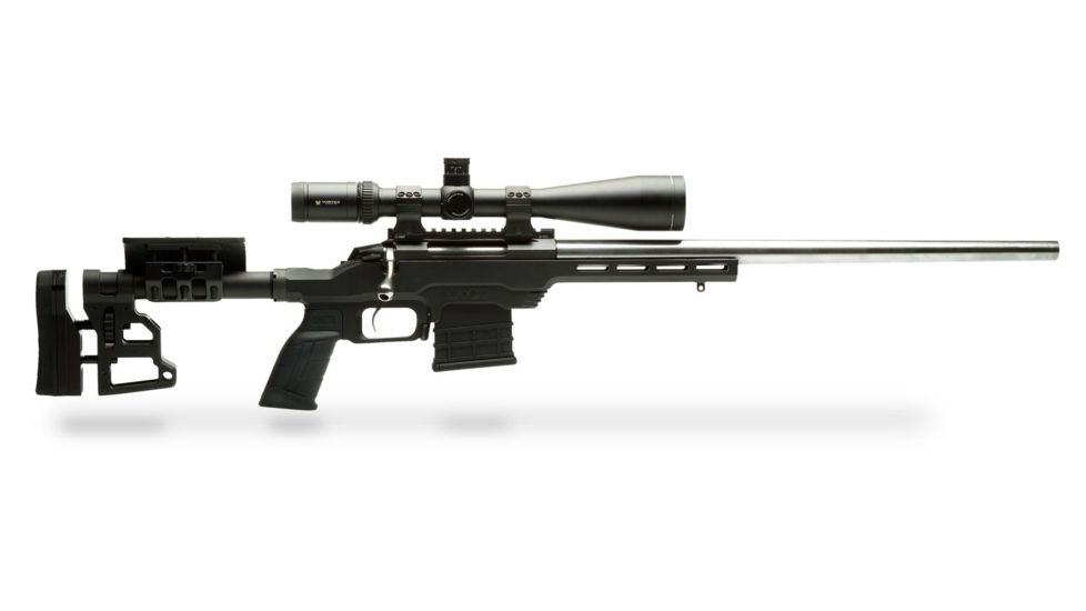 MDT LSS Gen 2 Chassis System Rimfire, Ruger American - 22LR / 17HMR, Right Position, Cerakote Black, 104289-BLK