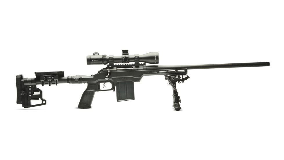 MDT LSS Gen 2 Chassis System Rimfire, Ruger American - 22LR / 17HMR, Right Position, Cerakote Black, 104289-BLK