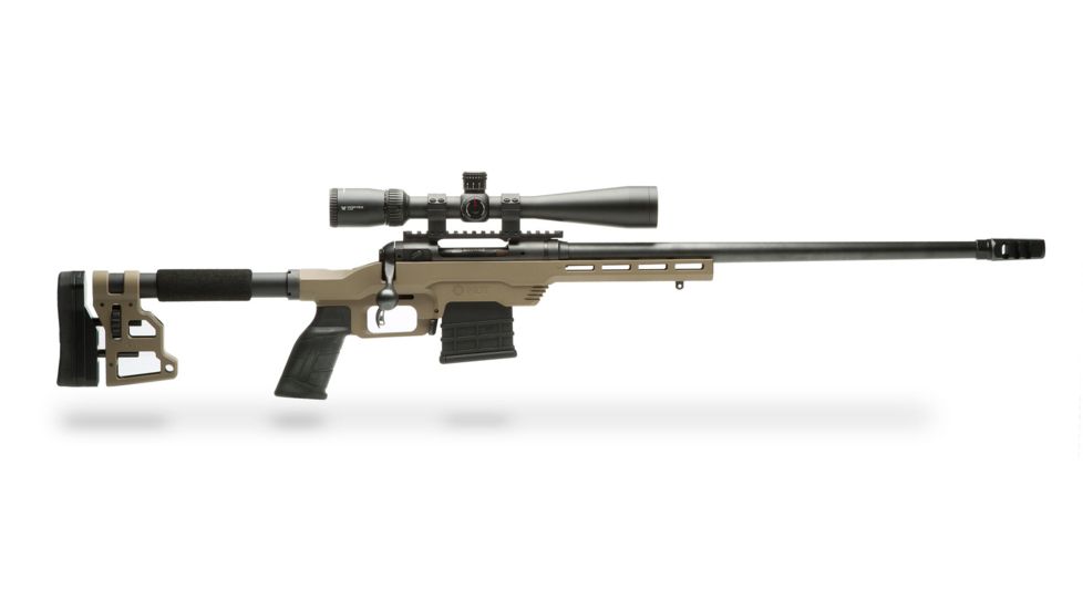 MDT LSS Gen 2 Chassis System, Howa 1500 / Weatherby Vanguard, Short Action, Requires MDT Polymer or Poly Metal Magazine, Right Position, Cerakote FDE, 104159-FDE