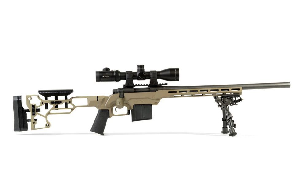 MDT LSS-XL Gen2 Chassis System, Lithgow LA102, Short Action, Carbine Interface, M-LOK, FDE, 103246-FDE