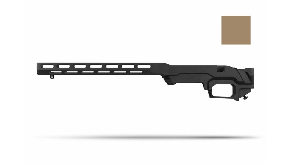 MDT LSS-XL Gen2 Tikka T3 Carbine Chassis, Short Action, Left Hand, Flat Dark Earth, 103784-FDE