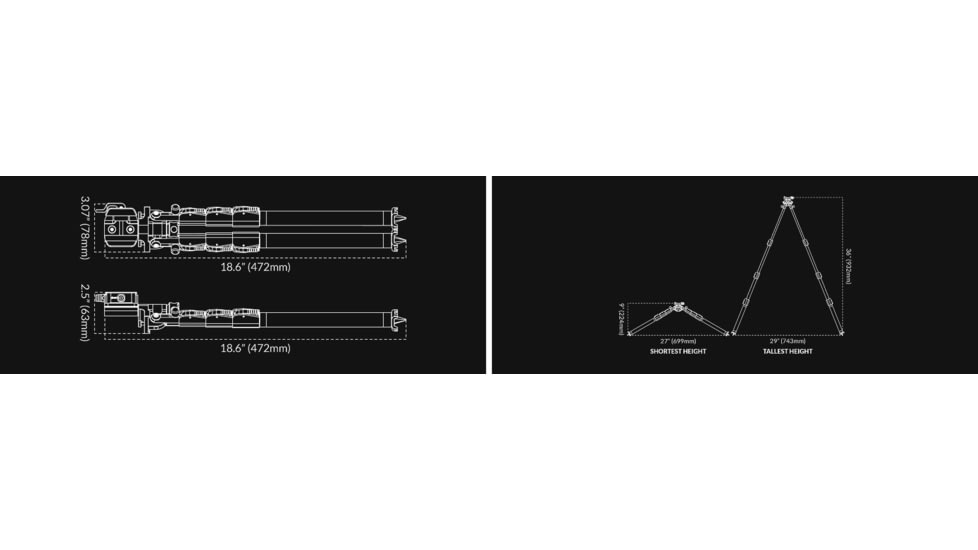 MDT Ckyepod Gen 3 Triple Pull Bipod