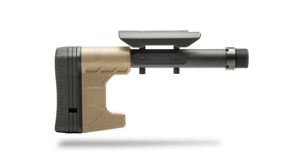 MDT Chassis Systems Carbine Stock, Composite, FDE, Ambidextrous, 104717-FDE