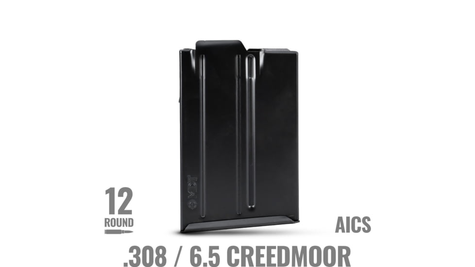 MDT Metal AICS w/ Binder Plate Rifle Magazine, Howa 1500 SA, .308Win, 12 Round, Black, 102922-BLK-12RD