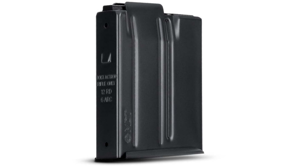 MDT Metal Short Action Rifle Magazine, 6mm ARC, 12 Rounds, Black, 105627-BLK-12RD