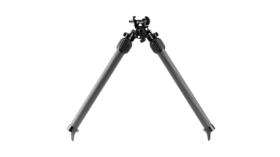 MDT Mountain Bipod, Carbon Fiber Legs, Aluminum &amp; Titanium Construction, Fits Picatinny, Black 114797-BLK