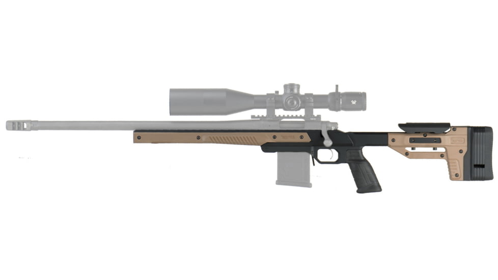 MDT Oryx Sportsman Rifle Chassis System, Tikka T3, Short Action, Left Hand, Flat Dark Earth, 106352-FDE