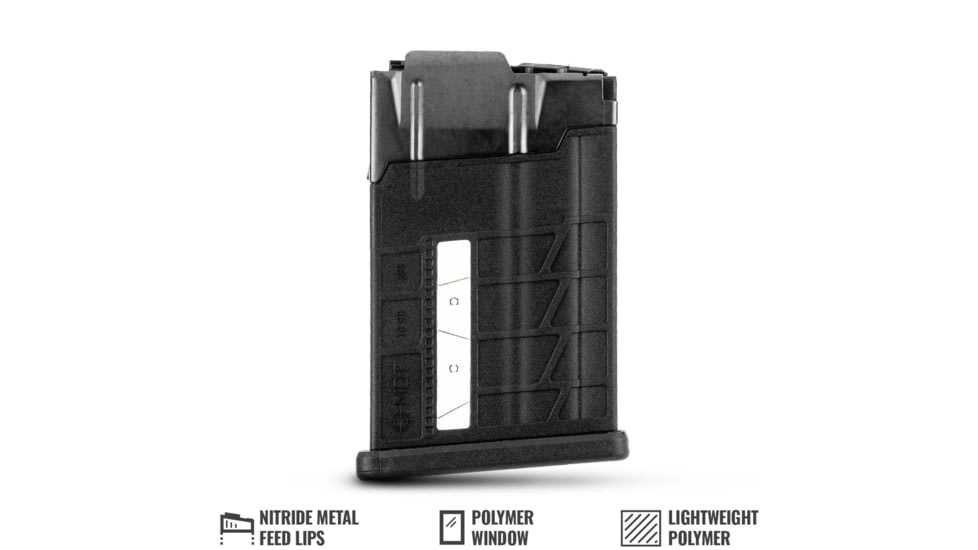 MDT Poly-Metal Rifle Magazine, .308, 10-Round, Black, 103089-BLK