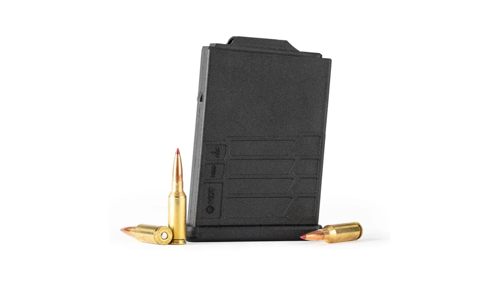 MDT Polymer Gen 2, 6mm ARC, 10 Round Rifle Magazine, Black, 10, 106535-BLK-10RD