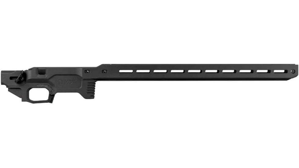 MDT Remington 700 Long Action ACC Elite Chassis Base, Remington 700 LA CIP 3.850in, Right Hand, Black, 106829-BLK