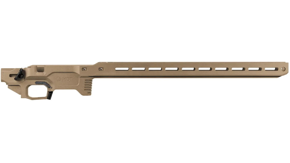 MDT Remington 700 Long Action ACC Elite Chassis Base, Remington 700 LA CIP 3.850in, Right Hand, Flat Dark Earth, 106829-FDE