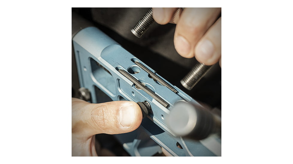 MDT Remington 700 ACC Elite Short Action Chassis System, Left Hand, Blue, 106802-TBL