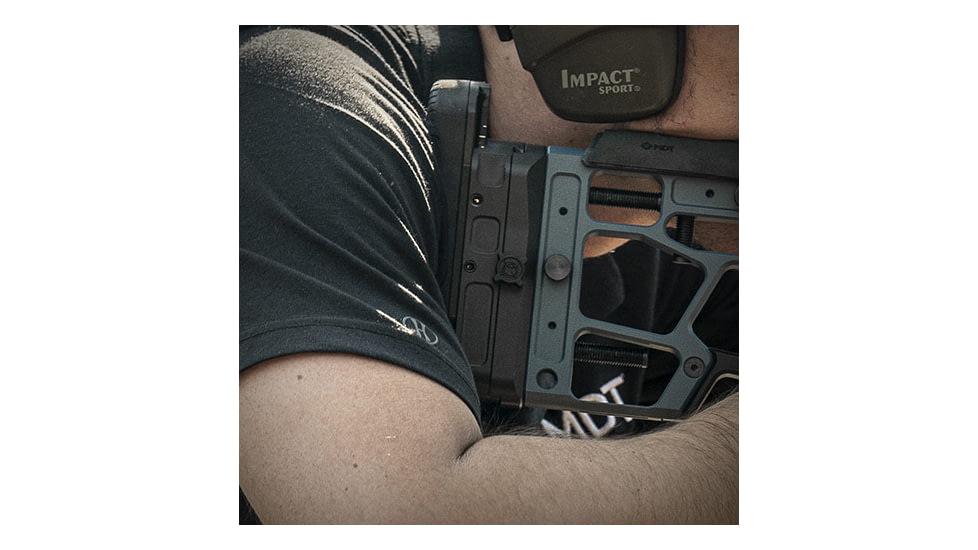 MDT Remington 700 ACC Elite Short Action Chassis System, Left Hand, Blue, 106802-TBL