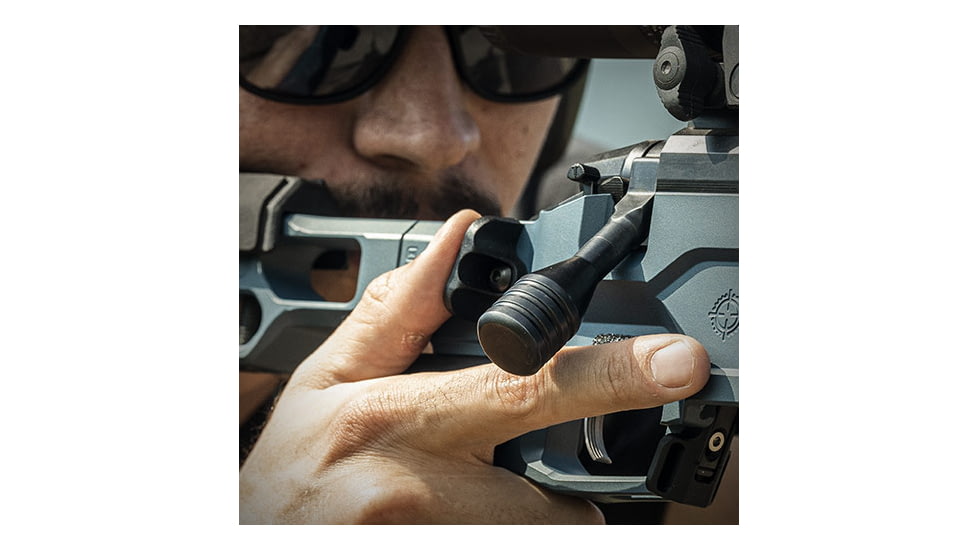 MDT Remington 700 ACC Elite Short Action Chassis System, Left Hand, Blue, 106802-TBL