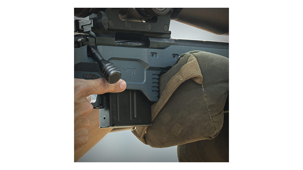 MDT Remington 700 ACC Elite Short Action Chassis System, Left Hand, Blue, 106802-TBL