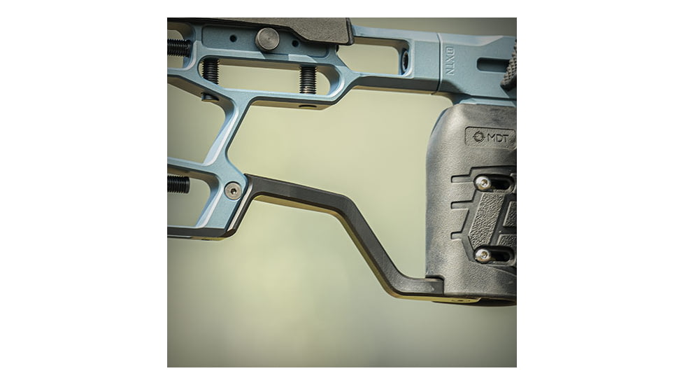 MDT Remington 700 ACC Elite Short Action Chassis System, Left Hand, Blue, 106802-TBL