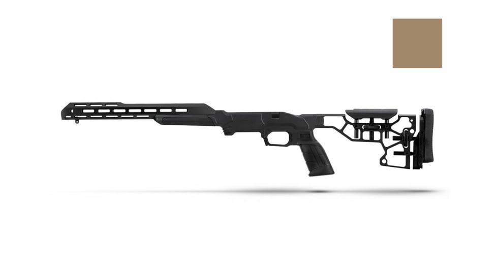 MDT Remington 700 ESS System Rifle Chassis, Short Action, Left Hand, Flat Dark Earth, 104626-FDE