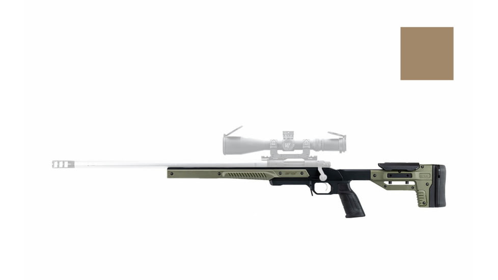 MDT Remington 700 Oryx Rifle Chassis, Short Action, Left Hand, Flat Dark Earth, 109688-FDE