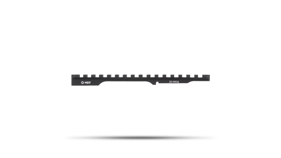 MDT Scope Base Picatinny Rail, Lithgow LA-102, 20 MOA, Black, 106667-BLK