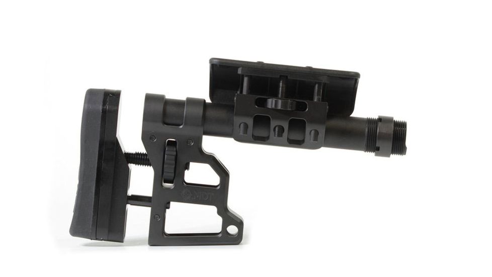 MDT Skeleton Carbine Stock, Adjustable Cheek Pad, 9.75 inch, Black 102856-BLK