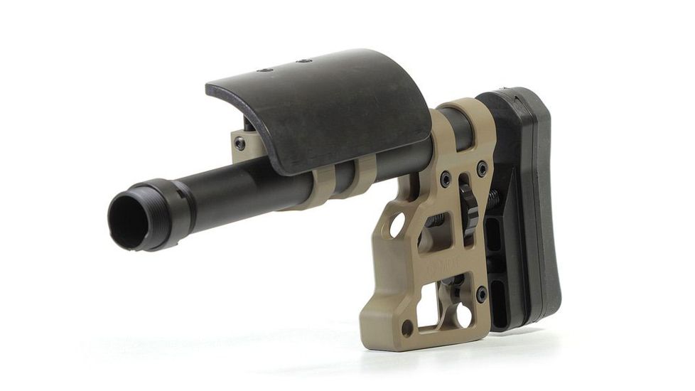 MDT Skeleton Carbine Stock, Adjustable Cheek Pad, 9.75 inch, FDE 102856-FDE