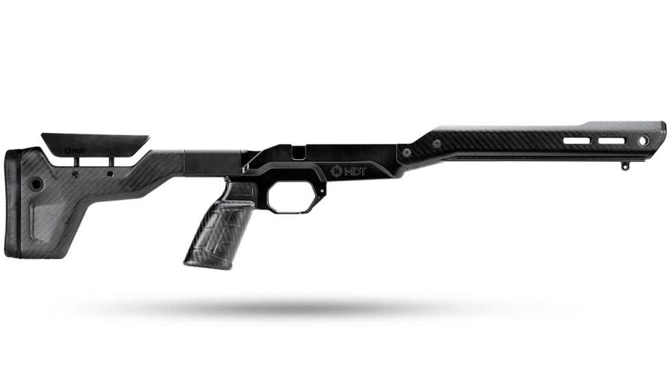 MDT Remington700 HNT-26 ARCA Fixed Rifle Chassis, Short Action, Right Hand, Black Carbon Fiber, 106130-BCF
