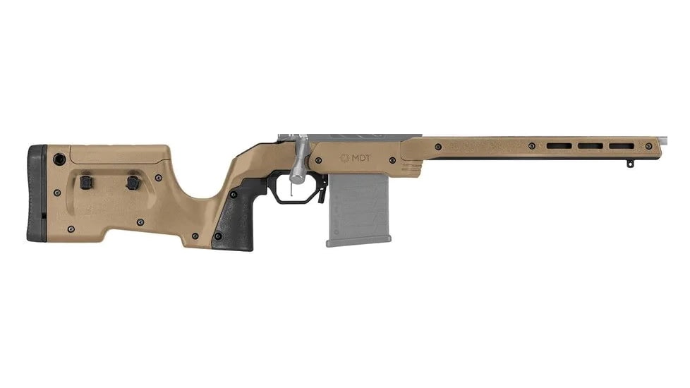 MDT XRS Remington 700 Rifles Chassis System, Long Action, Right Hand, CIP, Flat Dark Earth, 114866-FDE