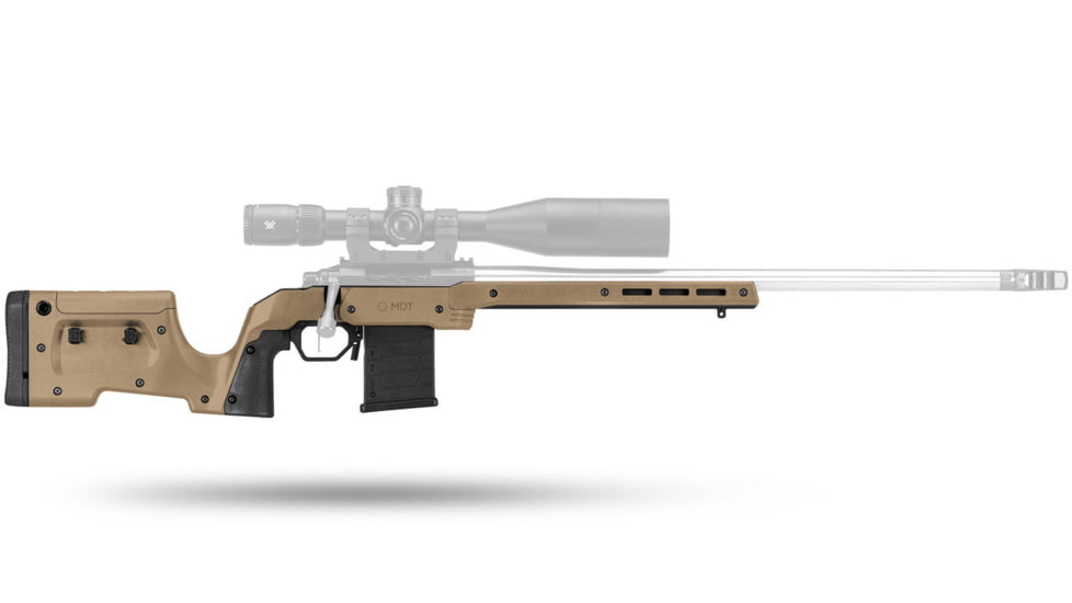 MDT XRS Savage Rifle Chassis, Long Action CIP, Right Hand, Flat Dark Earth, 106015-FDE