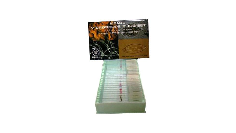 Meade #904 25 Piece Prepared Microscope Slides Set - 08051