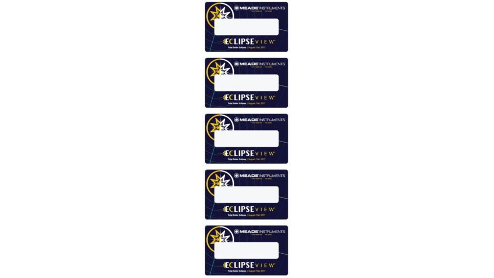 Meade EclipseView Paper Solar View Cards (5-Pk) 727006