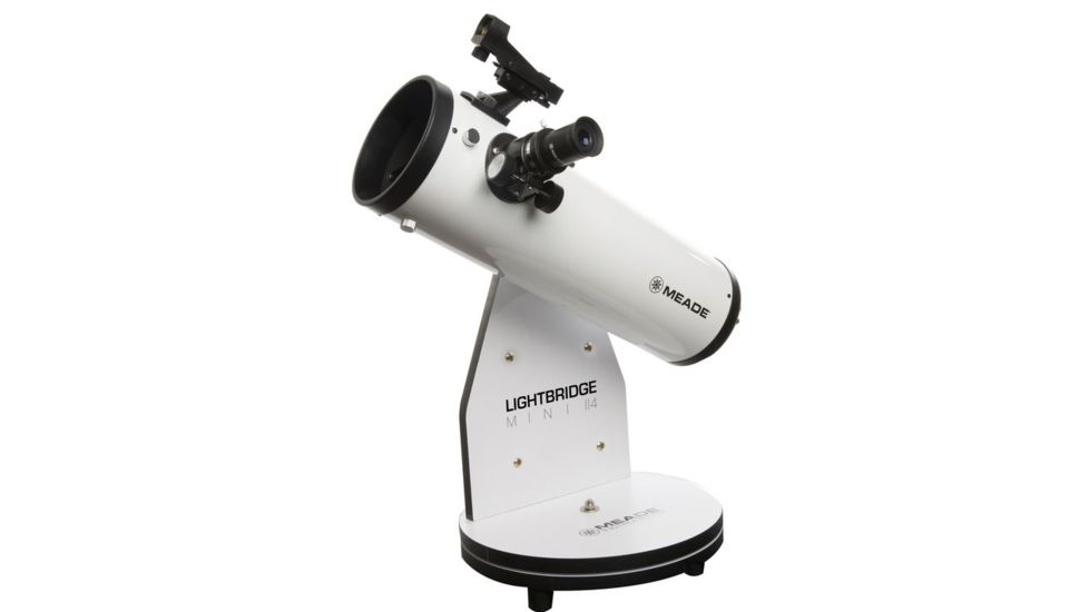 Meade LightBridge Mini Parabolic Newtonian Reflector Telescope,114mm F/4 203002