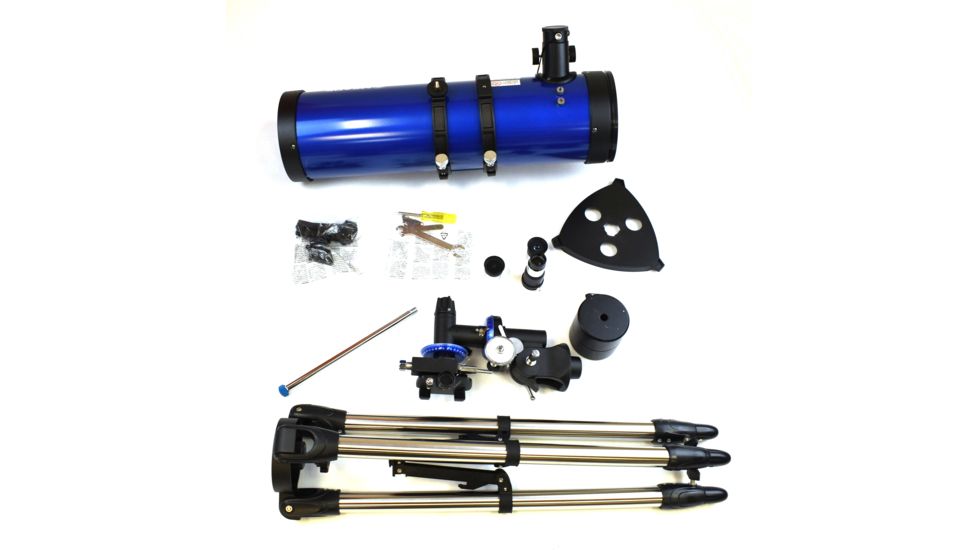 Meade Polaris 130mm German Equatorial Reflector Telescope, Blue, 216006