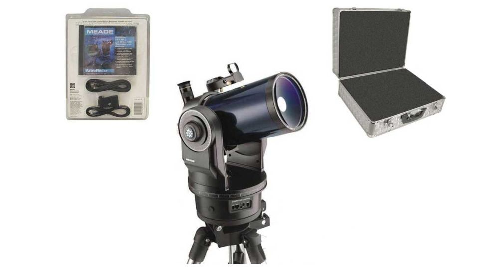 Meade ETX-90 AT Maksutov-Cassegrain Telescope 3514-03-60, Meade ETX-90 Telescope Aluminum Case 07608, Meade AstroFinder Software w/Connector Cable Set 04512 KIT