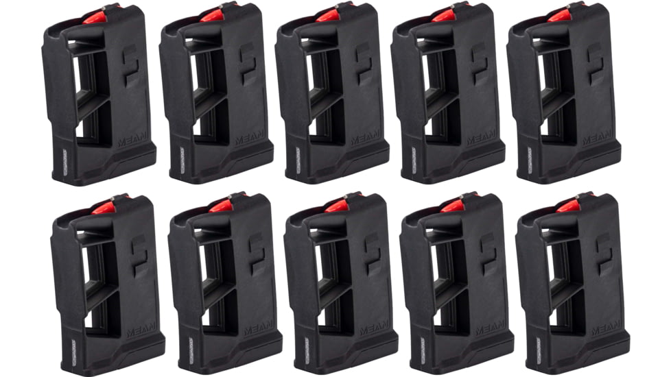 Mean Arms Ejectored ExoMag, AR-15, 10 Round Rifle Magazine, Black, 10 Pack, Black, 2103569-10RD