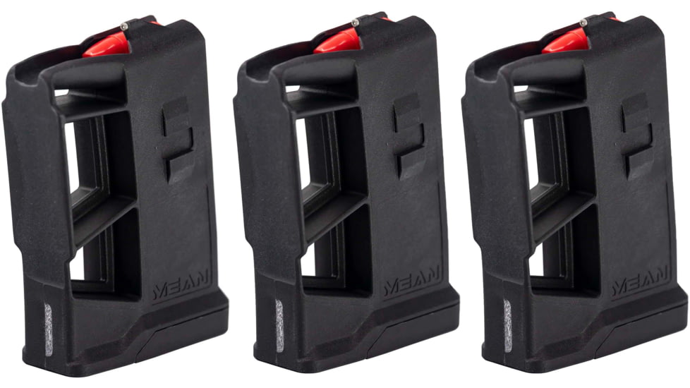 Mean Arms Ejectored Exomag, AR-15, 10 Round Rifle Magazine, Black, 3 Pack, Black, 2103469-10RD