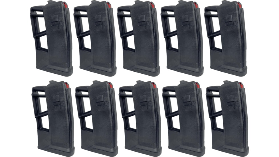 Mean Arms Ejectored Exomag, AR-15, 15 Round Rifle Magazine, Black, 10 Pack, Black, 2104169-15RD