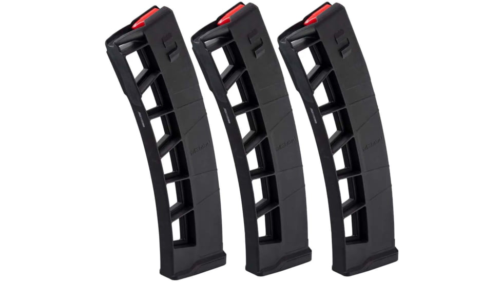 Mean Arms Ejectorless Exomag, AR-15, 40 Round Rifle Magazine, Black, 3 Pack, Black, 2106169-40RD