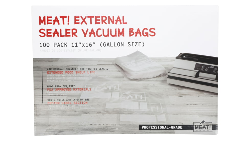 MEAT! Your Maker External Vacuum Bags - Pack of 100