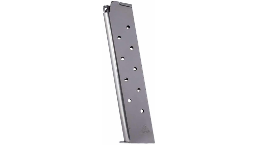 Mec-Gar 1911 Pistol Magazine, .45 ACP, 11 Round, Nickel, 1 Pack, Carbon Steel, MGCG4511N-11RD
