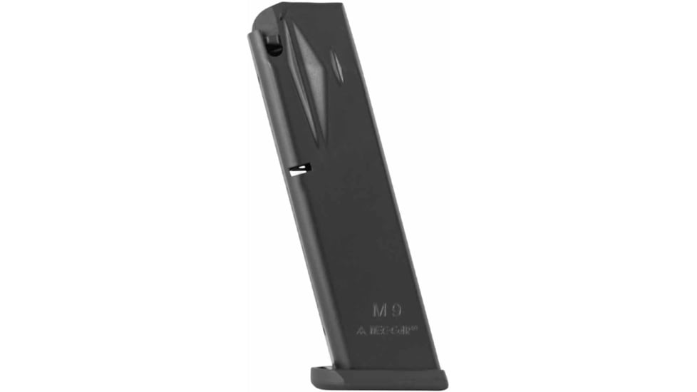 Mec-Gar Magazine, BERETTA 92FS/ 92G/ 92X/ M9, 9mm, 18-Round, Anti-Friction Coated, Black, MGPB9218AFC-18RD