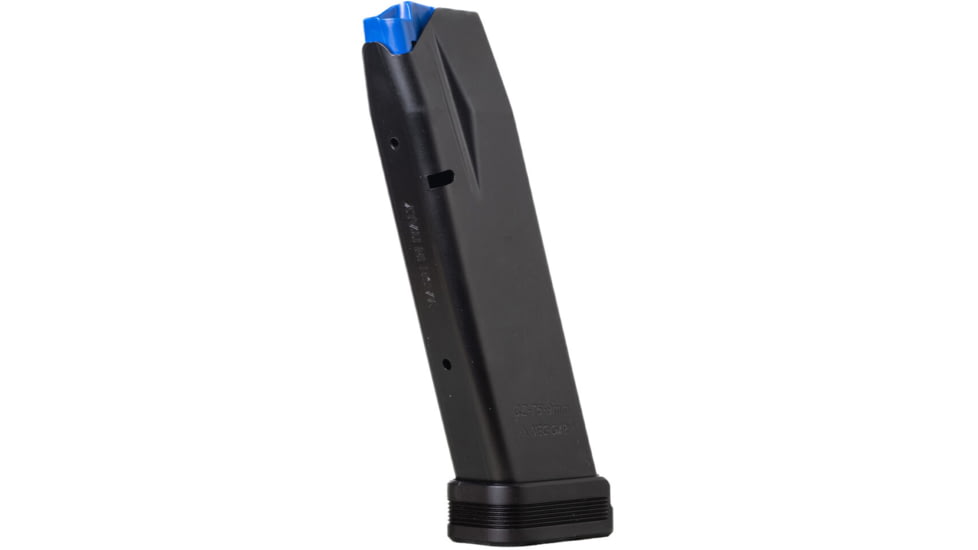 Mec-Gar Magazine, CZ Competition 75B/ 85B/ SP-01/ Shadow/ Shadow 2, 9mm Luger, 20 Round, Blued, 1 Pack, Carbon Steel, MGCZ7519M-20RD