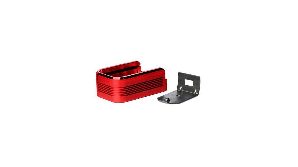 Mec-Gar Plus2 Aluminum Polymer Floorplate Magazines Adapter Set, Red, F42223-ST-RD
