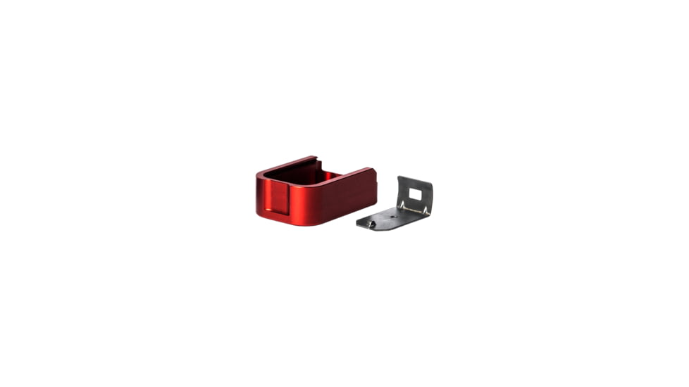 Mec-Gar Plus2 Metal Floorplate Magazines Adapter Set, Red, F42216-ST-RD