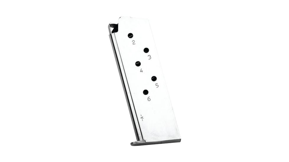 Mec-Gar USA Inc Magazine For 1911 Officer .45ACP 6 Round Nickel