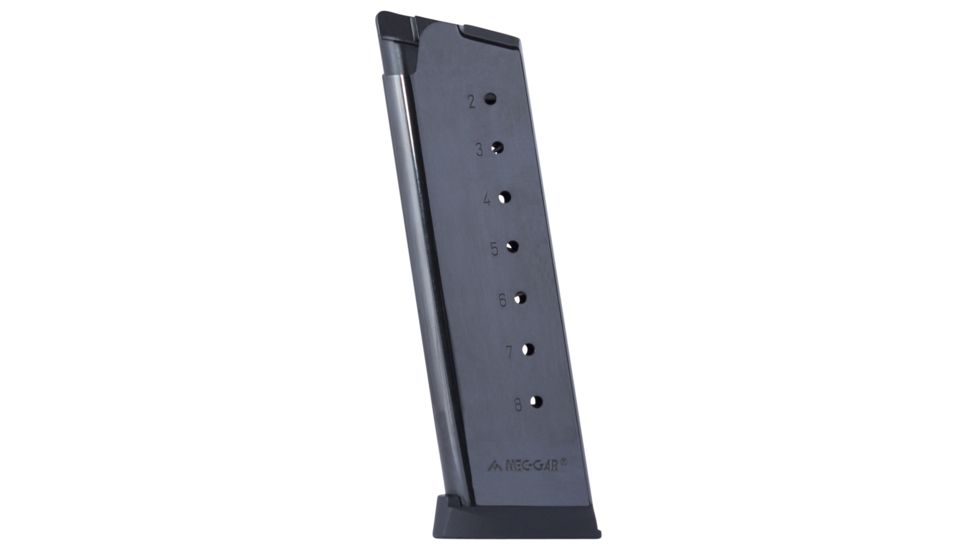 Mec-Gar USA Inc Magazine For 1911 With Removable Buttplate And Follower .45ACP 8 Round Blue