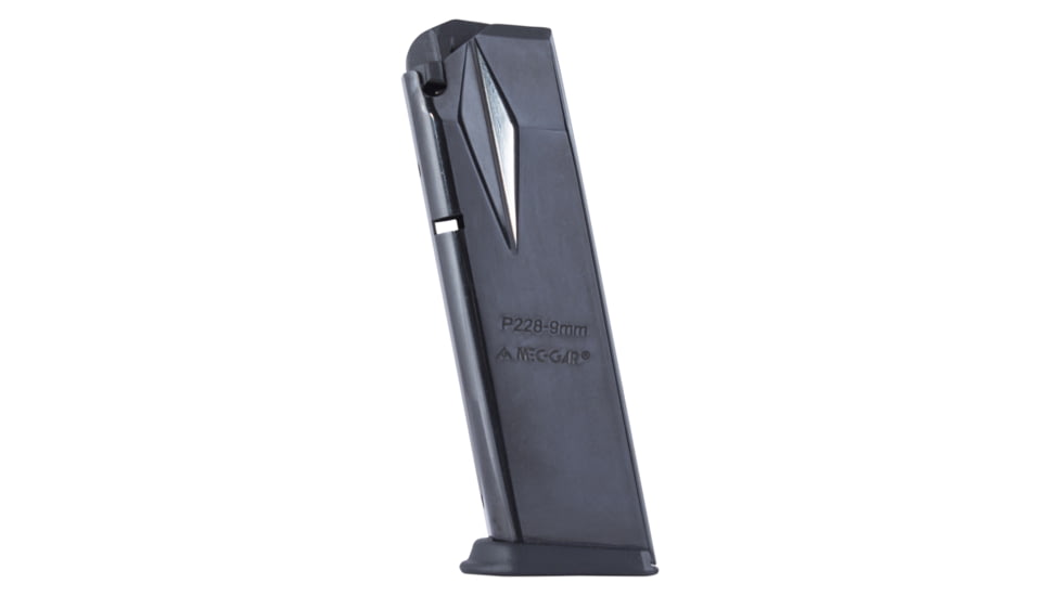Mec-Gar Pistol Magazine, SIG P228, 9mm Luger, 15 Round, Blued, 1 Pack, Carbon Steel, MGP22815B-15RD