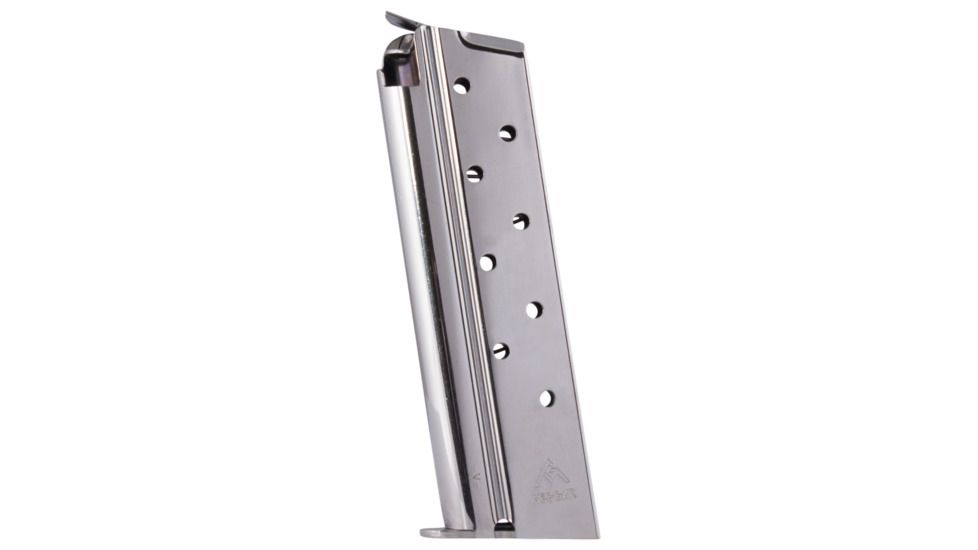 Mec-Gar Pistol Magazine, 1911, .38 Special, 9 Rounds Pistol Magazine, Nickel, MGCGOV38N-9RD